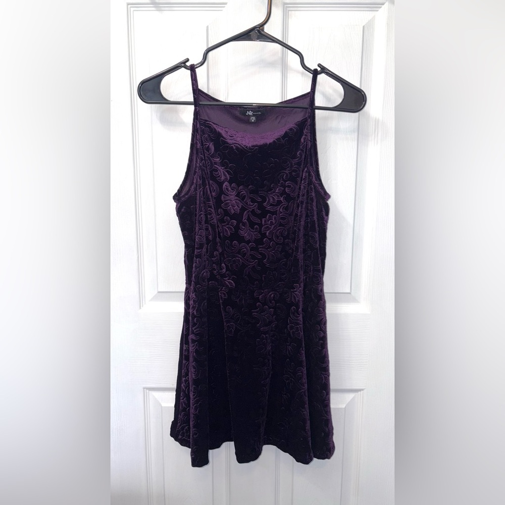 Jump Purple Halter A-line Mini Dress  (USED)